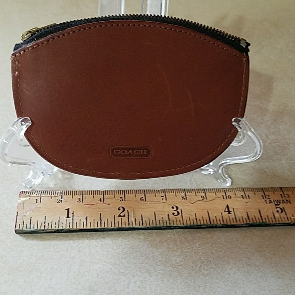 Coach leather coin purse